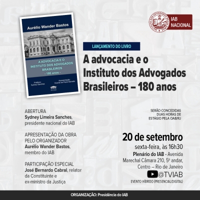 Livro Que Conta A Trajet Ria Da Advocacia No Brasil Ser Lan Ado No Iab