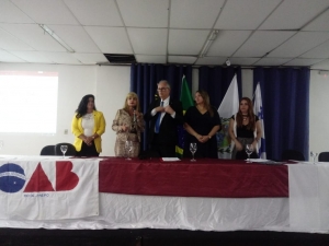 Presidente faz palestra em Volta Redonda e firma parceria com a OAB de Barra Mansa