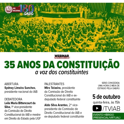 Webinar-Papo com o IAB] Bicentenário da Independência: A Construção da  Nação e o seu futuro - IAB