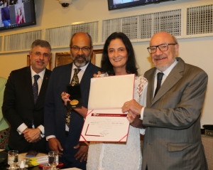 Da esq. para a dir., Sydney Sanches, Sérgio Sant&#039;Anna, Monica de Abreu Dallari e Sergio Tostes