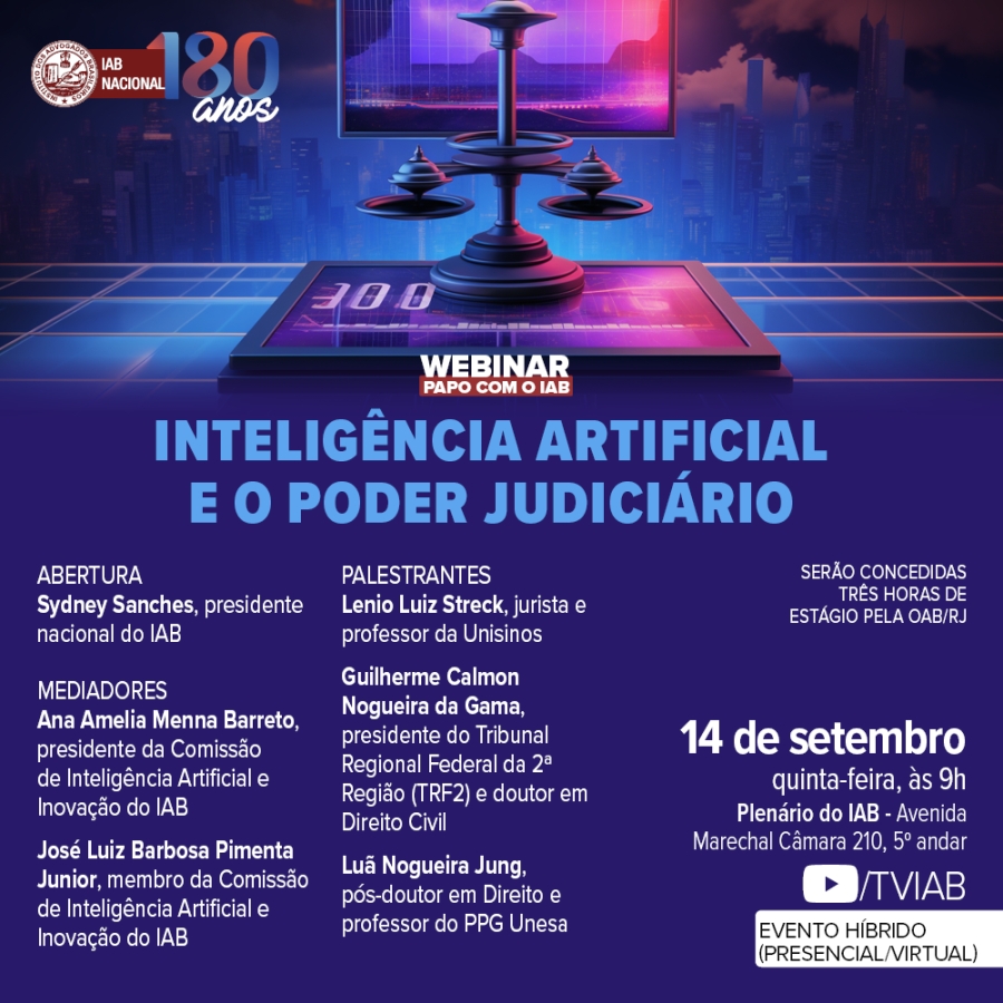 IAB | Webinar Papo com o IAB - Inteligência Artificial e o Poder Judiciário
