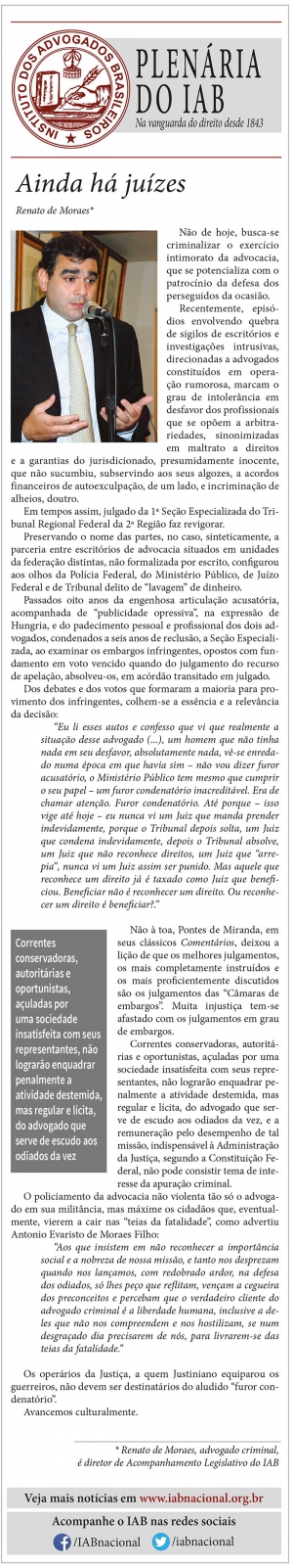 Ainda há juízes