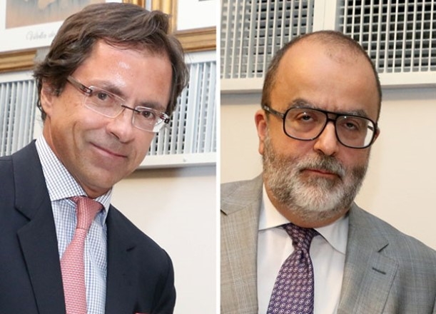 Da esq. para a dir., Godofredo Mendes Vianna e Eduardo Pellegrini de Arruda Alvim.