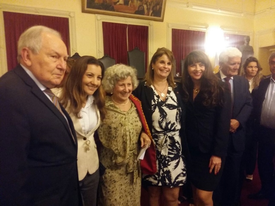Da esq. para a dir. Bernardo Cabral, Maíra Fernandes, Salete Maccalóz, Adriana Brasil Guimarães e Kátia Tavares
